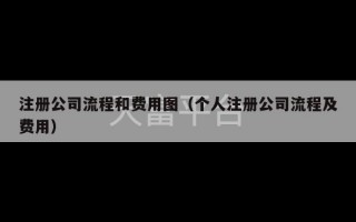 注册公司流程和费用图（个人注册公司流程及费用）